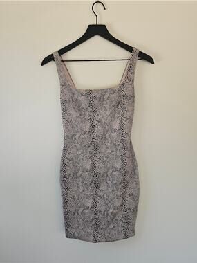 Nookie Snake-Print Mini Bodycon Dress